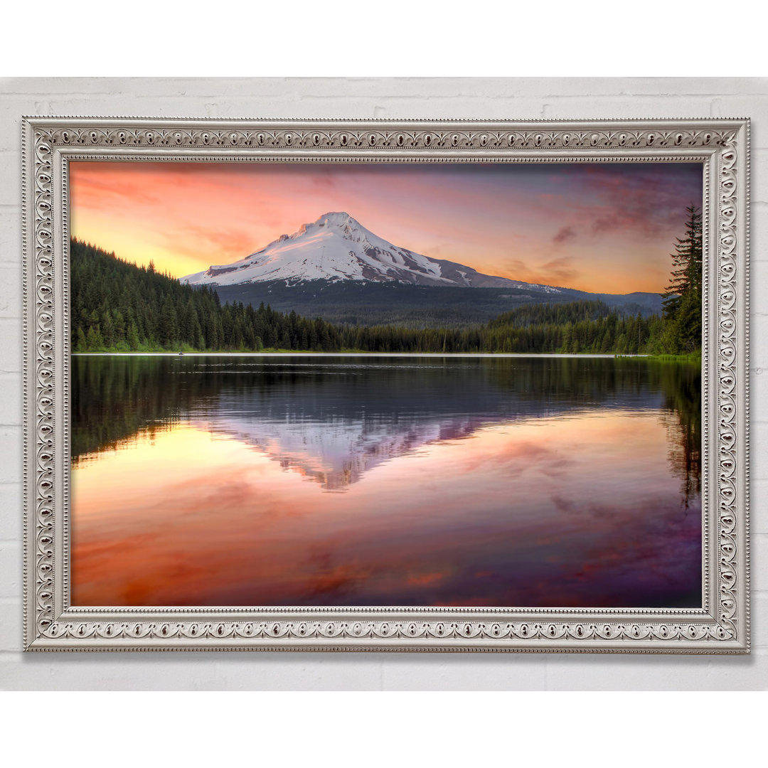 Mountain Sunset Reflections - Bilderrahmen Kunstdrucke