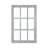 Berita Window Pane Accent Mirror in Gray