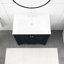 Meuble-lavabo noir 30 po avec lavabo simple