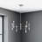 Emily 12 - Light Iron Dimmable Chandelier