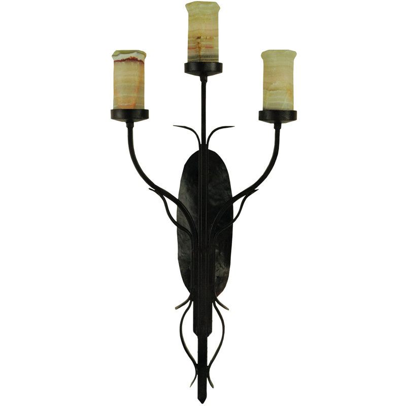 Veneto 3 - Light Candle Wall Light, Old World