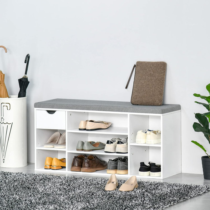 10 Pair Shoe Storage Bench