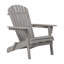Ensemble de 2 chaises Adirondack pliantes en bois pour l'extérieur avec chaise de patio en bois pré-assemblée pour terrasse