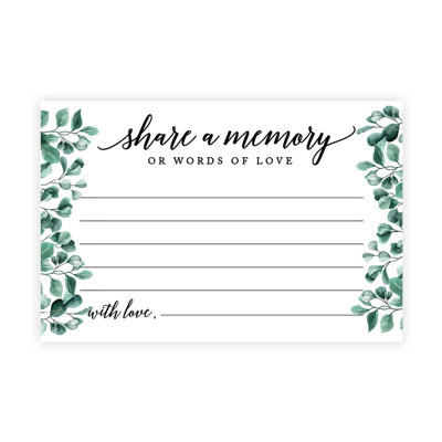 Eucalyptus Border Share a Memory Cards