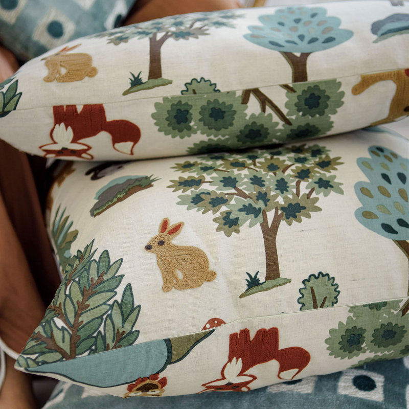 Thoreau Forest Decorative Pillow, Square 22"