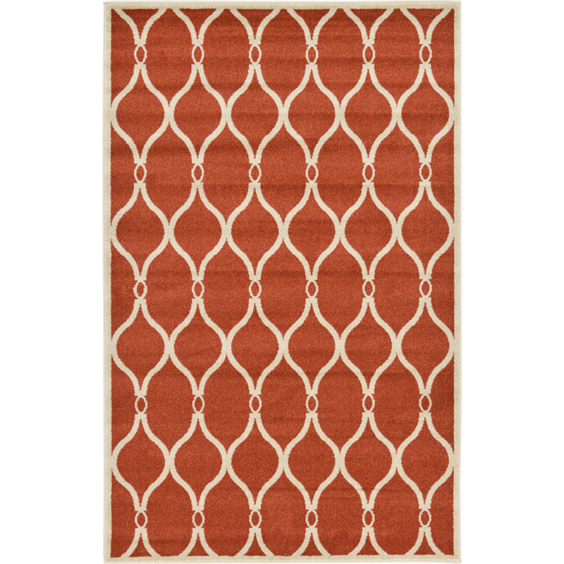 Molly Geometric Indoor Rug, Rectangle 5'1" x 8'