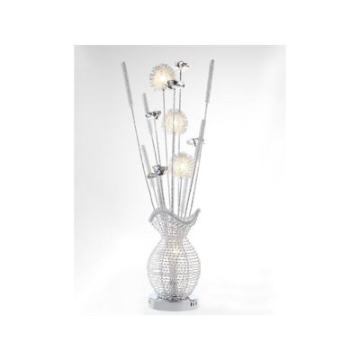 Lampe de table chromée 35,5 po Matson