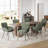 Upholstered Chenille Dining Chairs With Metal Legs (Set of 2)-884257781