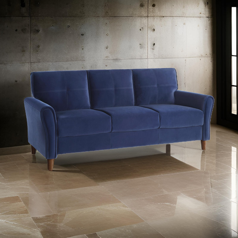 Revêtement luxueux en tissu de velours Cerracchio, Velours bleu, 2