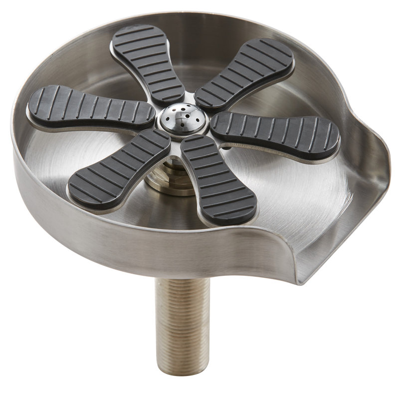 Glass Rinser for Kitchen Sink, Silver 