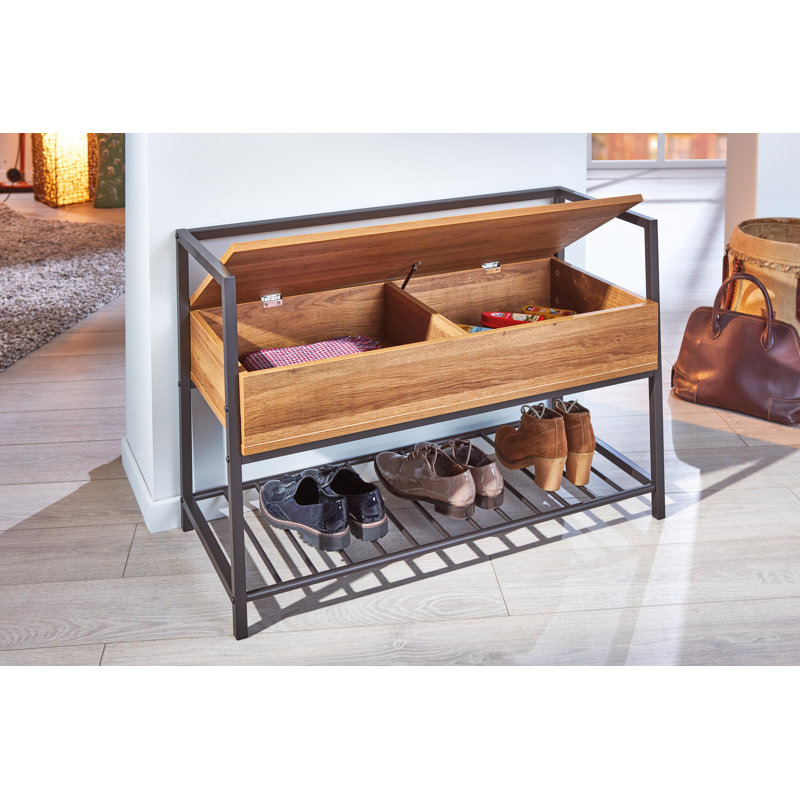 10 Pair Shoe Rack, Oak