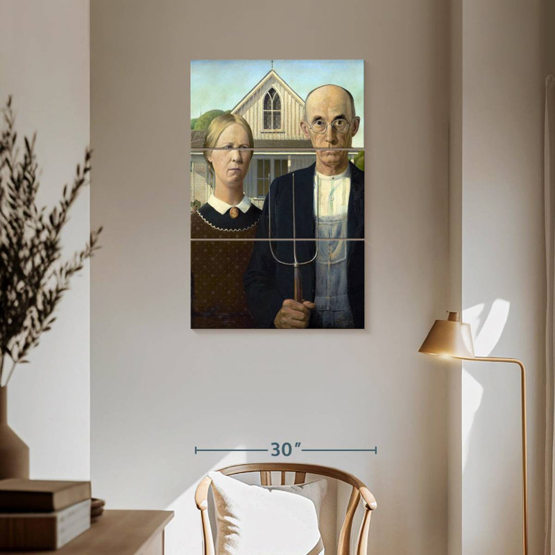 Leisha gothique américain, H 57 po x l 36 po