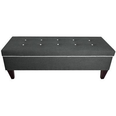 Conyers Polyester Blend Upholstered Storage Bench
