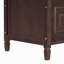 Banc de rangement rustique en bois massif avec charnière de sécurité et coussin beige-1158126905