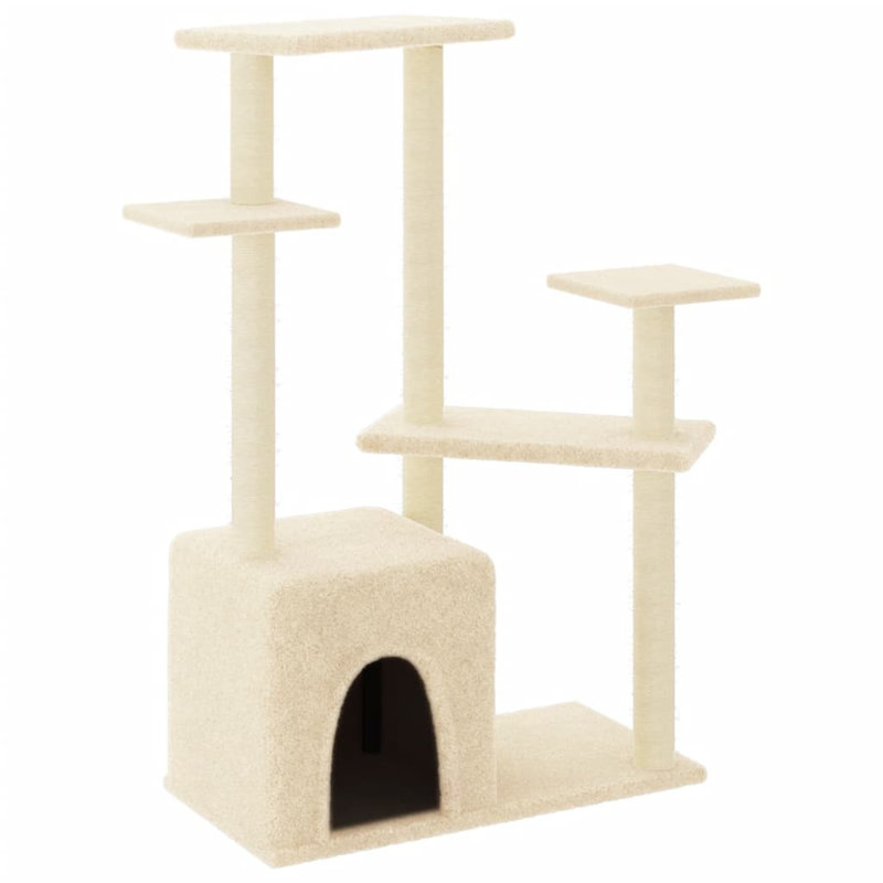 107.5cm H Cat Tree, Cream