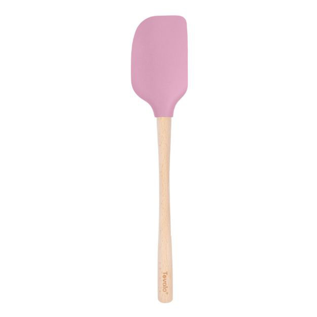 Tovolo Flex-Core Spatula Wood Handle Pink Sorbet