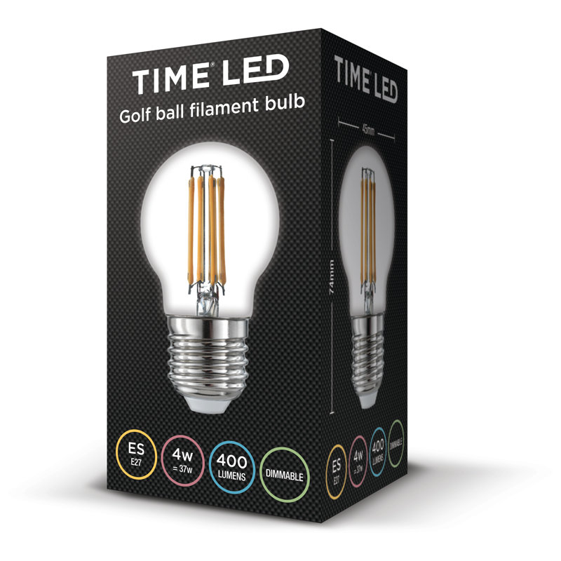 4W E27 Dimmable LED Globe Light Bulb