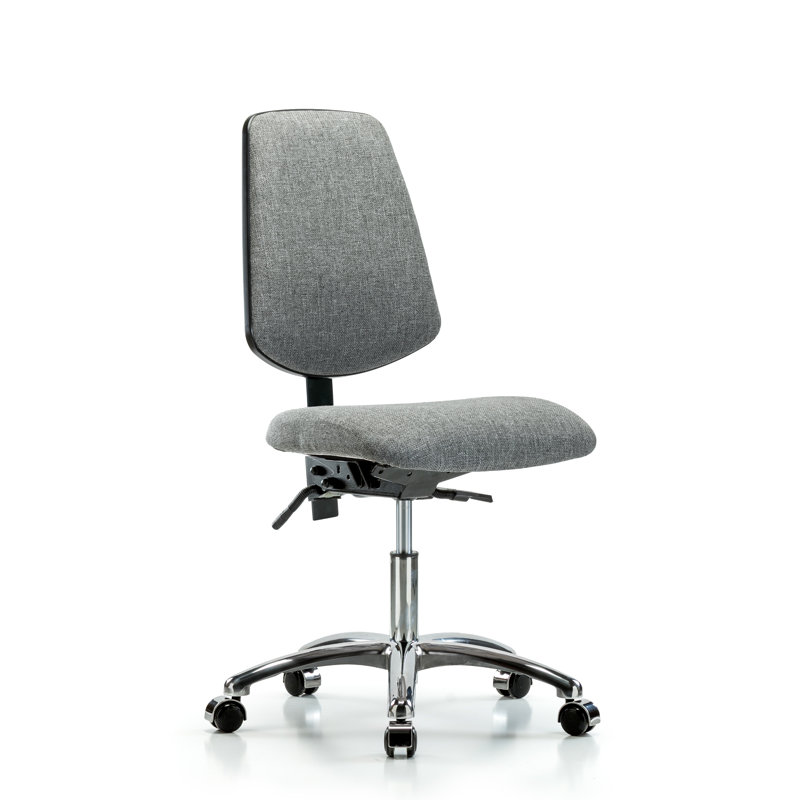 Chaise de travail Allegro, Gris, Non inclus, Roulettes