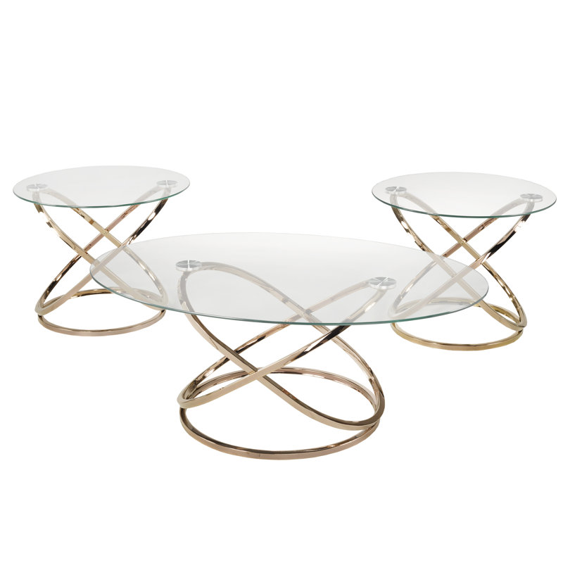 Ensemble de 3 tables basses