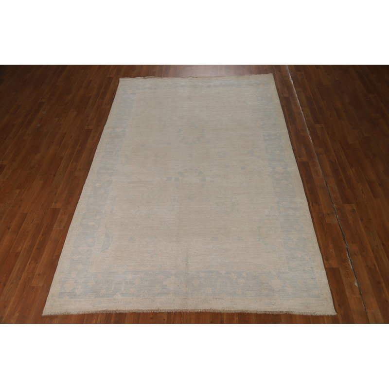 Vegetable Dye Oushak Turkish Area Rug 6x9