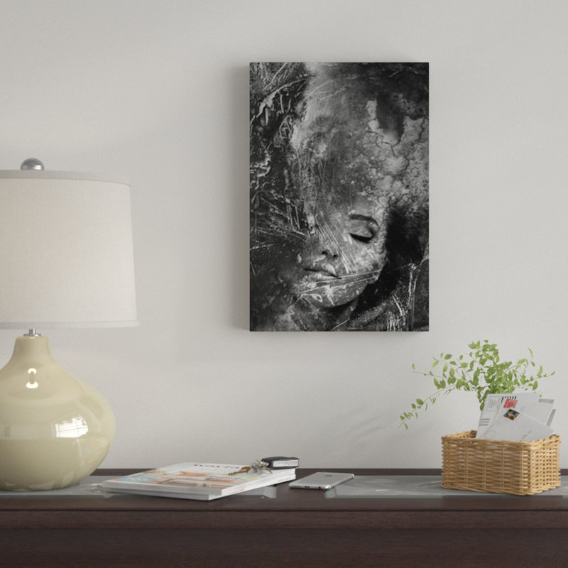 « b&w i », impression sur toile, H 18 po x l 12 po x P 1,5 po, Toile tendue, Pas de tapis