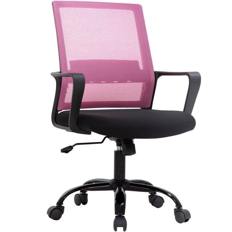 Home Office Mesh Task Chair, Pink