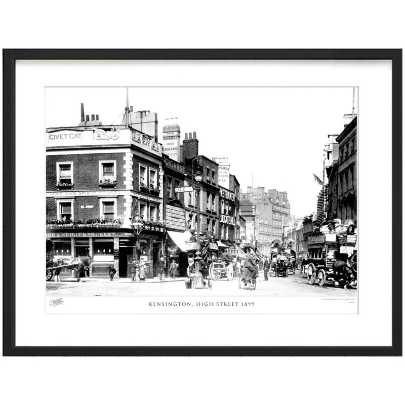 Kensington, High Street 1899 by Francis Frith - Single Picture Frame Print, 45cm H x 60cm W x 2.3cm D