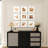 8X8 Picture Frame Set Of 9, Display Pictures 4X4 With Mat Or 8X8 Without Mat, Multi Collage Gallery Square Photo Frames For Wall Or Tabletop, Distressed White