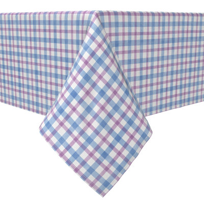 Rectangular Plaid Cotton Twill Table Runner