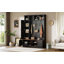 Versatile 3-In-1 Hall Tree With 6 Hooks, Farmhouse Storage Bench, Adjustable Shelves For Entryway And Mudroom-1902916766