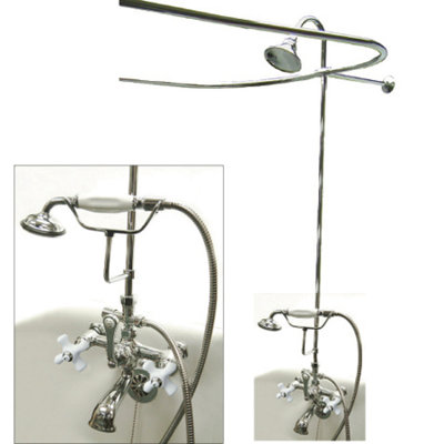 Système de douche à volume complet avec soupape grossière Vintage