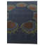 Tapis carré bleu marine