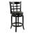 Swivel Upholstered Faux Leather Counter Stool with Solid Wood Frame-69426735-69426734
