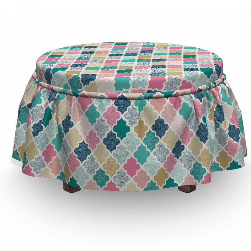 Box Cushion Ottoman Slipcover