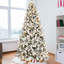 Arbre de Noël à charnière avec lumières à DEL colorées, boule G45, fil mémoire et support en métal stable-1140326644