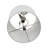 37" Bari Silver Marble Lamp