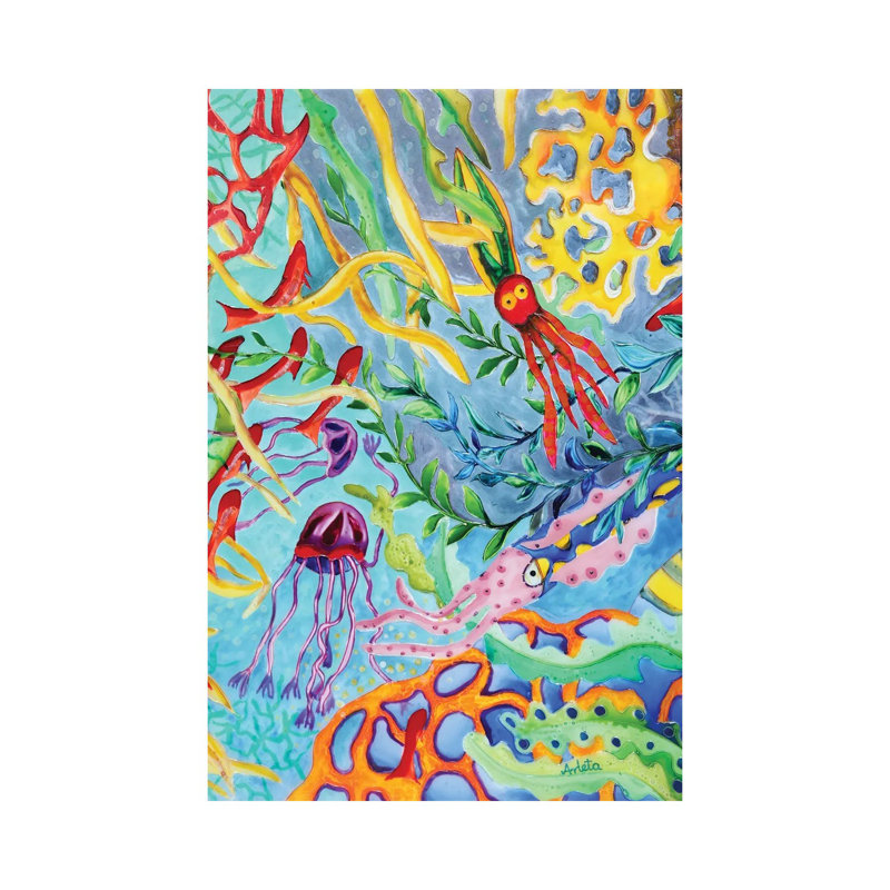 «Race Under Water», reproduction d'art mural, H 18 po x l 12 po, Toile tendue, Ne s’applique pas
