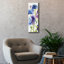 «Blue and Purple Mixed Garden 1 Panel 1» par Shirley Novak, art mural sur toile-1197639