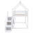 Armadeo Twin over Twin House Loft or Bunk Bed with Slide and Staircase-2068962424