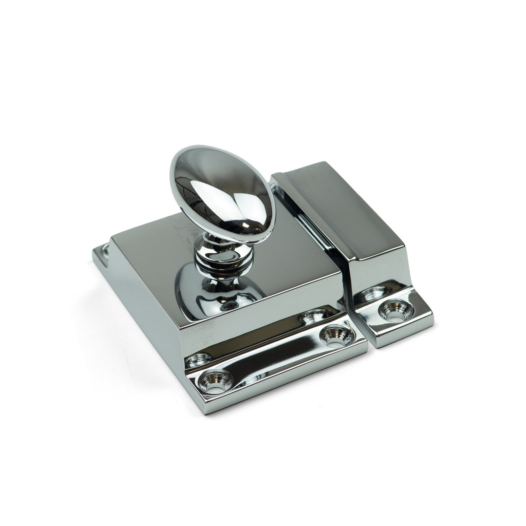Oval Turn Cabinet Latch in Multiple Finishes