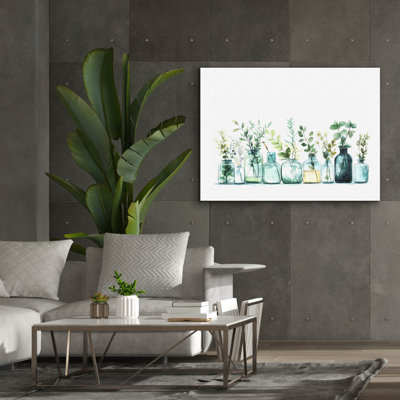 «Botanical Jars» par Svetlana Aleynikova, art mural sur toile