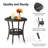 Patio Round Wicker Side Table-1141730919