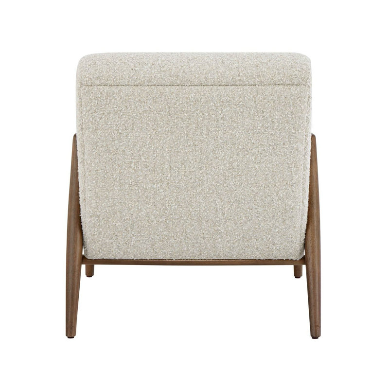 Universal Upholstery Chair, Cream Linen/Medium Wood