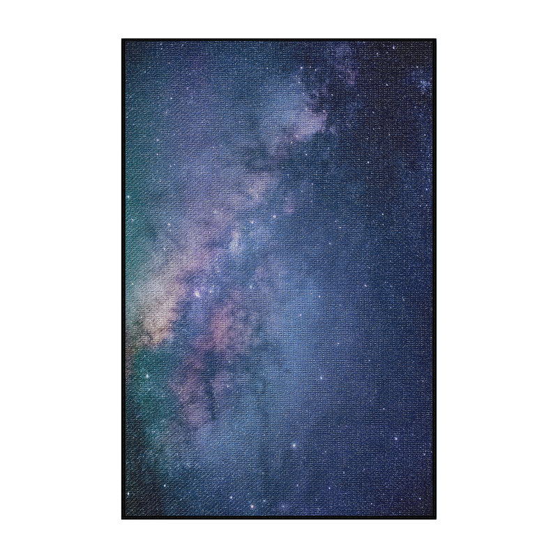 Tapis de l’étoile comme 22 zones bleues, Rectangle 5 pi x 7 pi