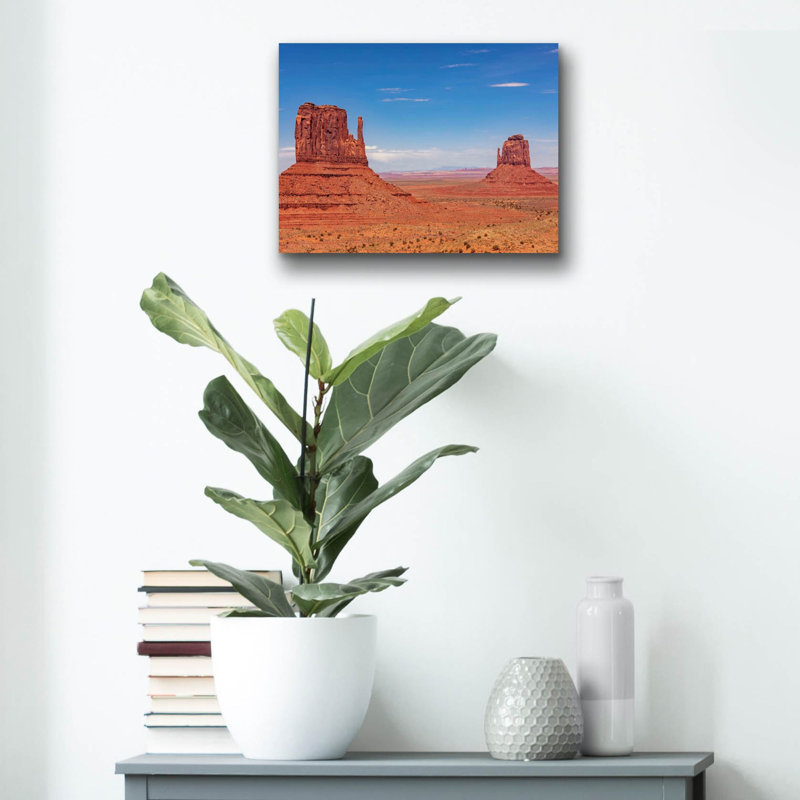 «Utah - Monument Valley» par Epic Portfolio, art mural en verre acrylique, H 12 po x l 16 po x P 0,13 po