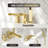 10" Brass Deck Mounted Waterfall Roman Tub Faucets with Handheld Shower-59718900