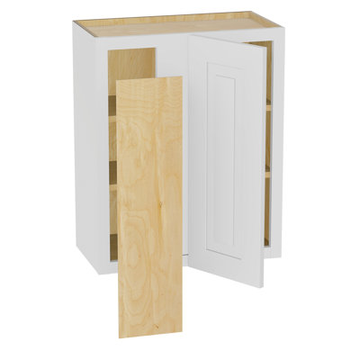 Gallery Express Ellison Plywood Assembled 24 in W X 12 in D X 30 in H Corner Blind Kitchen Cabinet Left in White