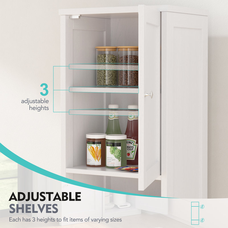  Ellory Freestanding Bathroom Cabinet, White