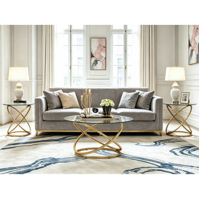 Reepham Modern Design Marble Coffee Table for Living Room