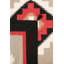 Tapis oriental en laine / coton noir / brun / rouge fait à la main 9 pi x 12 pi Bever